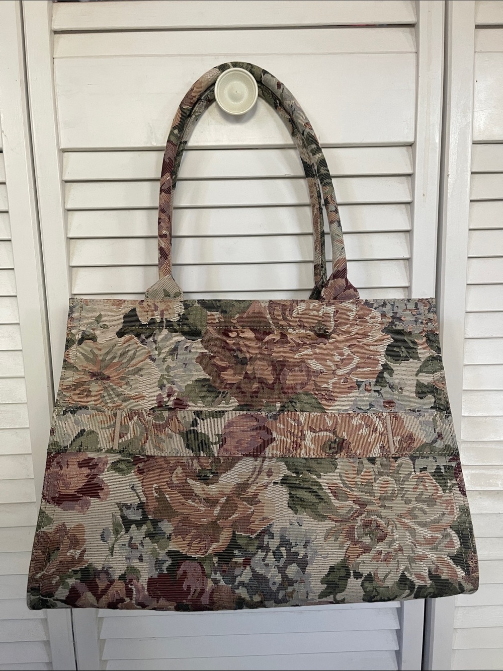 Beis Floral Tote Bag
